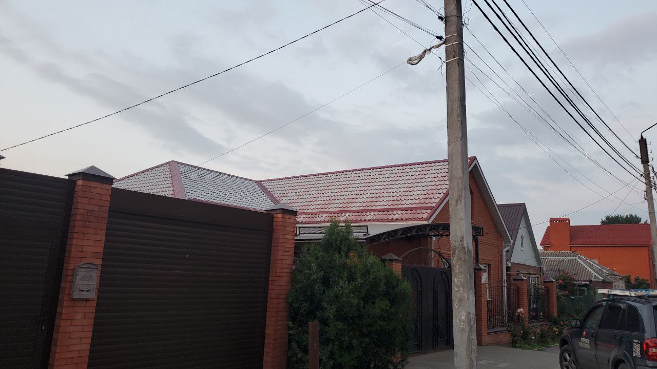 Пятна на металлочерепице
